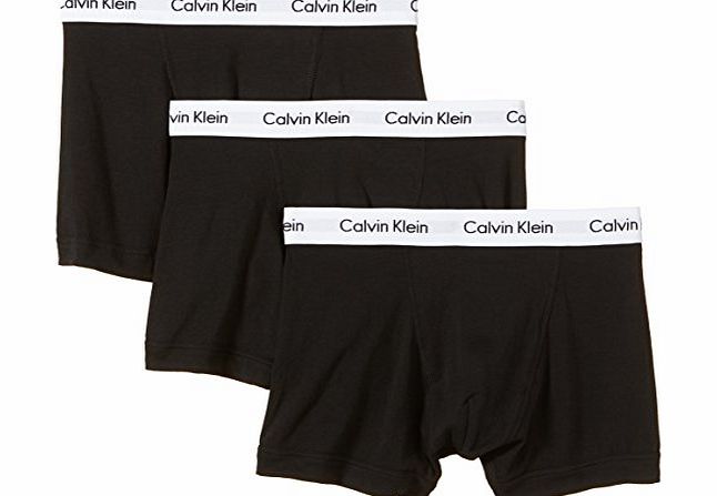 Calvin Klein Cotton Stretch Trunk Black 3 Pack - Small