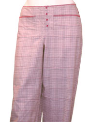 Calvin Klein Flannel with raw edge and contrast stitch pant