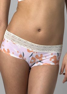 Frosted Sheer with Lace hipster short