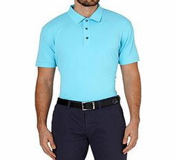 Blue logo polo shirt