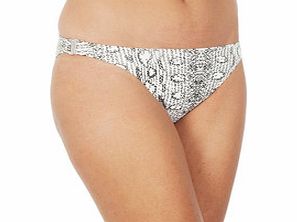 Grey animal print bikini briefs