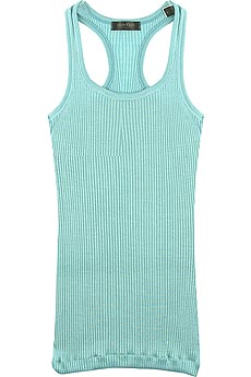Jane silk ribbed tank top
