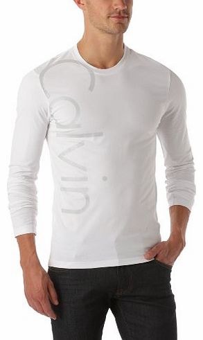 Calvin Klein Jeans Mens Logo T-Shirt - White - White - X-Large (Brand size: XL)