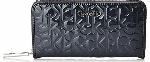 Calvin Klein Jeans Womens MAGGIE LARGE ZIP AROUND Wallets Gray Grau (MAGNET 884) Size: 19x10x2 cm