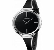 Calvin Klein Ladies Lively Black Silicone Watch