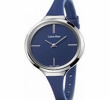 Calvin Klein Ladies Lively Blue Silicone Watch