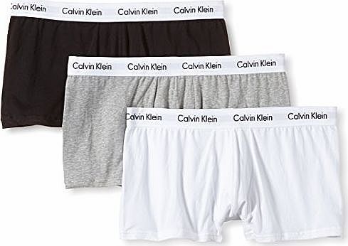 Calvin Klein Low Rise Trunks 3er Boxershorts white grey black S