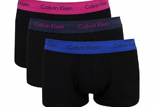 Calvin Klein Mens 3 Pack of Tipped Waistband Boxer Shorts Black M