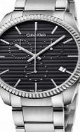 Calvin Klein Mens Alliance Silver Chrono Watch