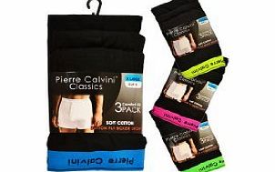Mens Classic Boxer Shorts Trunk With Neon Waistband Underwear (Medium, Black)