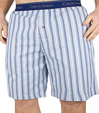 Calvin Klein Mens Lou Stripe Pyjama Shorts, Blue, Medium