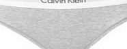Calvin Klein Modern Cotton Logo Womens Bikini Brief in Grey (Medium)