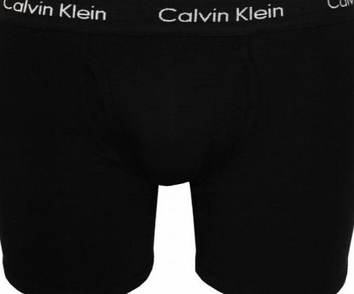 Calvin Klein Modern Essentials Longer-Length Boxer Trunk, Black Size: