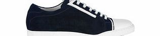Calvin Klein Navy and white suede sneakers