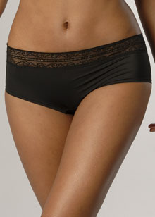 New Frosted Sheer with Lace hipster shorty