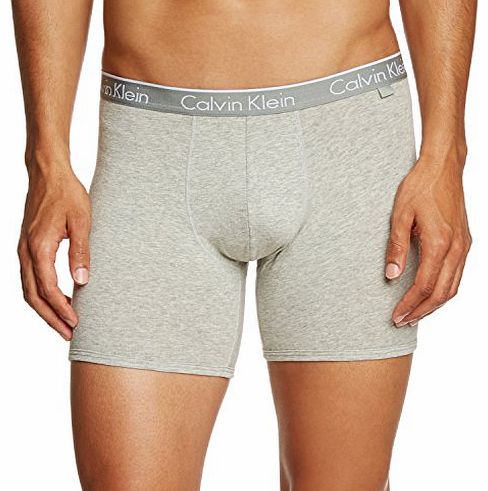 Calvin Klein One Cotton Boxer Brief (Large, Grey)