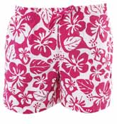 Pink and White Patterned Swimwear