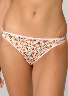 Printed Frosted Sheer thong