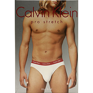 Calvin Klein Pro Stretch Hipster Brief, White, Medium