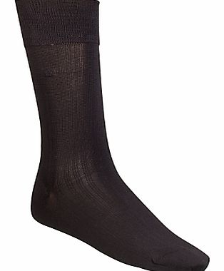 Calvin Klein Silk Mix Socks, One Size, Black