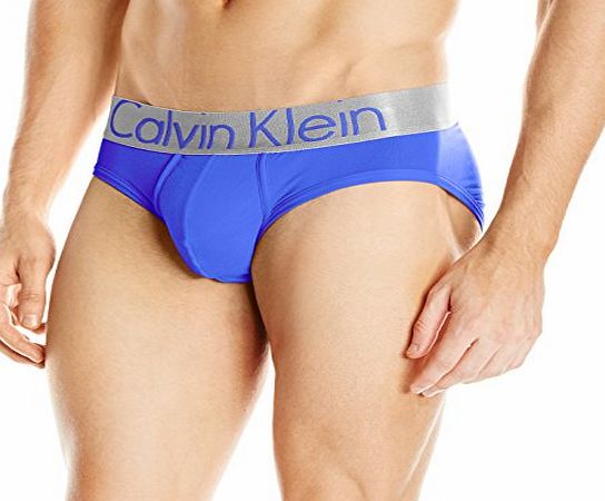 Calvin Klein Steel - U2715 Microfiber Hip Briefs (XL, Cobalt Water)