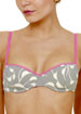 Tactel with Lace underwired balconette bra