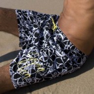 Calvin Klein Hibiscus Print Medium Surf Shorts