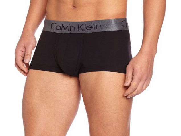 Calvin Klein Underwear Mens CK ZINC MICRO Plain Boxer Shorts, Black (Black), Medium