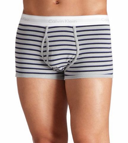 Calvin Klein Underwear Mens Coton Stretch Striped Boxer Shorts, Grey (Heritage Stripe / Gris), Medium