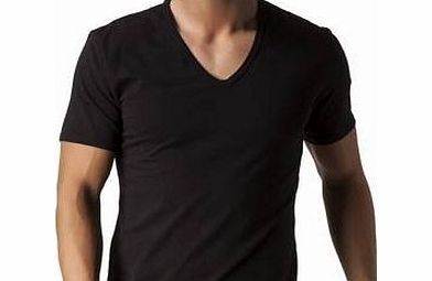 Calvin Klein V-Neck T-Shirt In Black Or White - 2 Pack (U8511A)