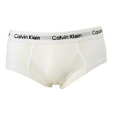 Calvin Klein White Hip Briefs - 2 Pair Pack