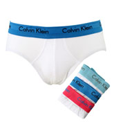 Calvin Klein White Hip Briefs - 3 Pair Pack