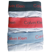 Calvin Klein White Low Rise Trunks - 3 Pair Pack