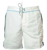 Calvin Klein White Swimwear Shorts