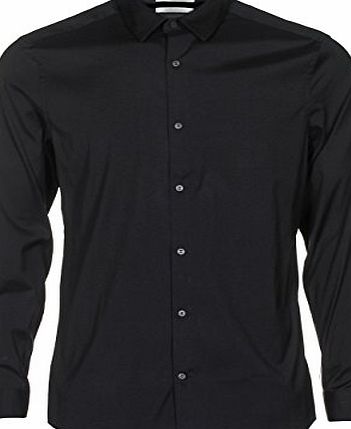 Wicker slim fit long sleeve shirt Black 17