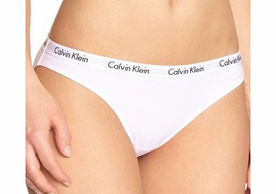 Calvin Klein Womens Carousel Brief in Black amp; White (Small, White)