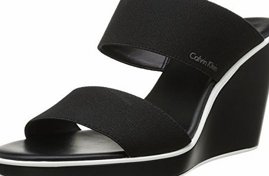 Calvin Klein Womens Kenya Fashion Sandals Black Noir (Bbk) 4