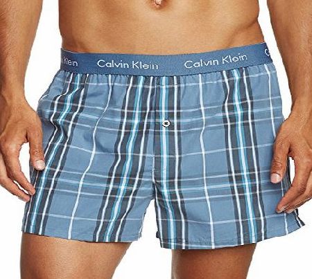 Calvin Klein Woven Slim Fit Boxer, Harper Plaid - Lunette Large Multi