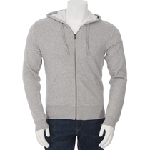 calvin klein Zip Through Hoodie Grey Marl