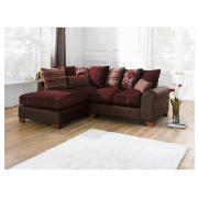 Camberley left hand facing corner sofa, aubergine