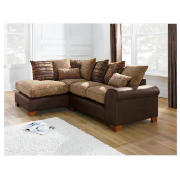 Camberley left hand facing corner sofa, chocolate