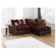 Camberley right hand facing corner sofa, aubergine