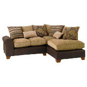 Camberley right hand facing corner sofa, chocolate