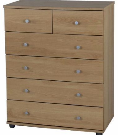 Beech Chest of Drawers 4 + 2 Drawer Cambridge Bedroom Furniture