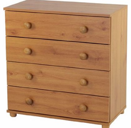 Chest of Drawers Pine 4 Drawer Cambridge Bedroom Furniture