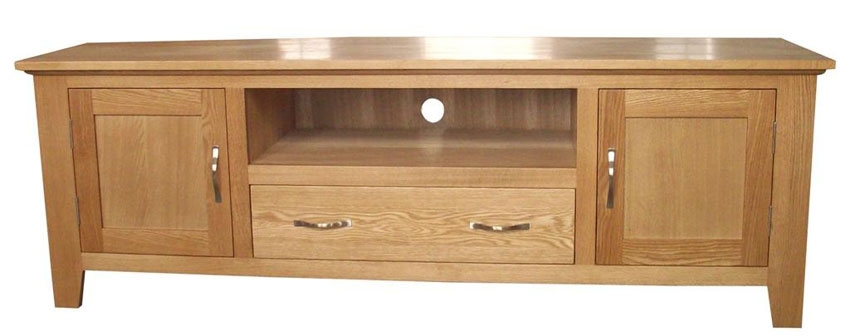 Cambridge Oak Large TV Unit