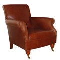 chair - Rosselini Floral - dark leg stain