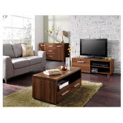 Camden TV unit, walnut effect