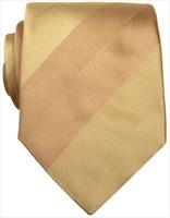 Camel Stripe Silk Tie by Simon Carter