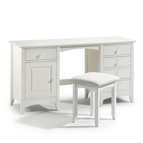 Cameo Painted Double Pedestal Dressing Table